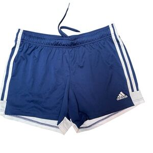 AeroReady Adidas Women's Navy White Soccer Shorts, M
